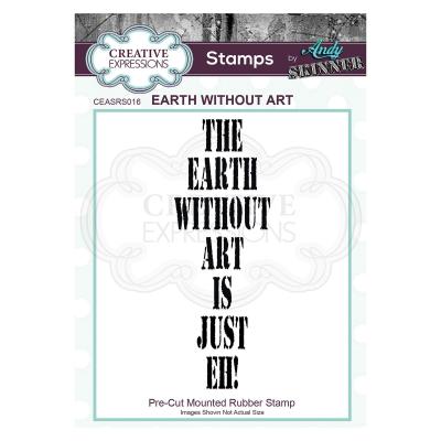 Creative Expressions Pre cut Rubber Stamp Andy Skinner - Earth